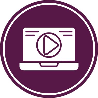 Bilgisayar. Web simgesi basit illüstrasyon