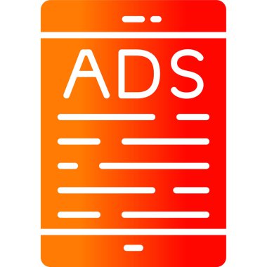 reklam reklam simgesi, vektör illüstrasyon tasarımı