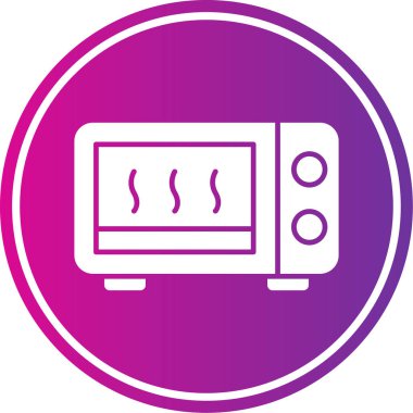 Mikrodalga fırın. Basit resimleme