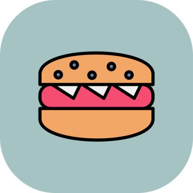 Hamburger simgesinin gösterimi