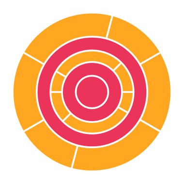 hedef simge vektör illüstrasyonu