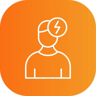 Eşsiz Kullanıcı Hesap Vektör Satırı Simgesi