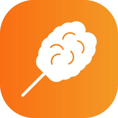 Şeker simgesinin vektör illüstrasyonu