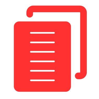 Belge. Web simgesi vektör illüstrasyonu