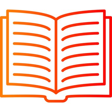 Kitap. Web simgesi basit illüstrasyon