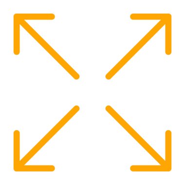 Yön sol ince çizgi vektör simgesi