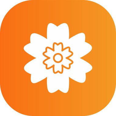 Çiçeğin vektör illüstrasyonu