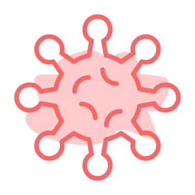Virüs. Web simgesi basit illüstrasyon