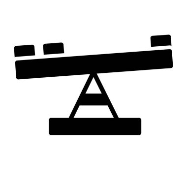 Karşılaştırma web simgesi, vektör illüstrasyonu