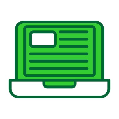 bilgisayar monitörü ikon vektör çizimi çizimi