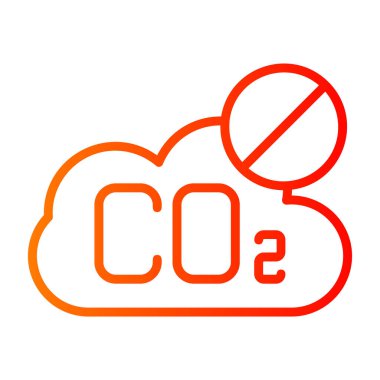 izole edilmiş dioksit bulut işareti