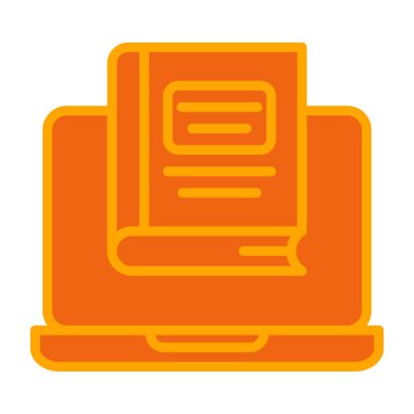 Kitap. Web simgesi basit illüstrasyon