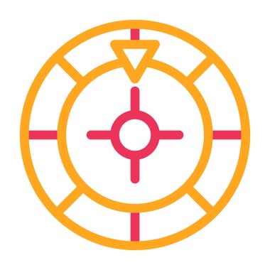 Hedef. Web simgesi basit illüstrasyon