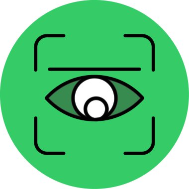 Göz simgesi vektör illüstrasyonu