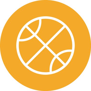 Bir top simgesinin vektör illüstrasyonu