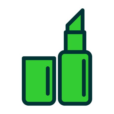 kozmetik jel simgesi renk ana hatları vektörü