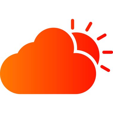 Bulut. Web simgesi basit tasarım