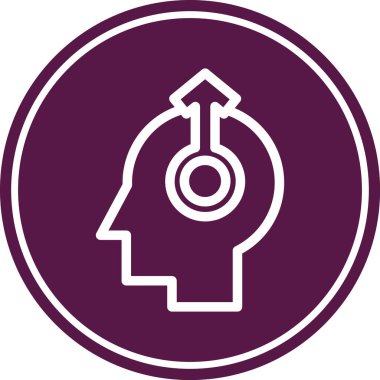 beyin ikonu vektör illüstrasyonu