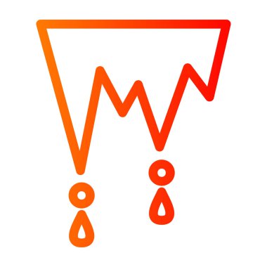 kan damlası vektör simgesi modern illüstrasyon