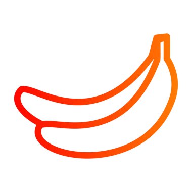 Beyaz arkaplanda muz vektör illüstrasyonu