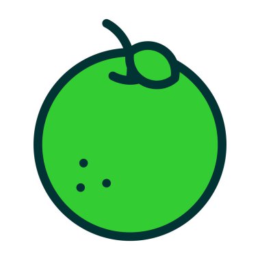 meyve ikonu vektör illüstrasyonu