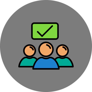 İş. Web simgesi basit illüstrasyon