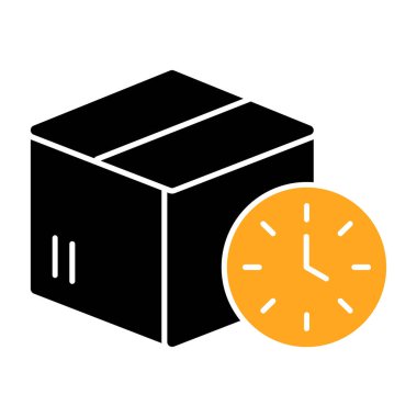 Saat simgesinin vektör illüstrasyonu