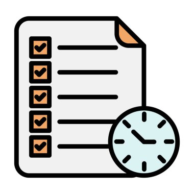 Liste simgesi rengi dış hat vektörünü kontrol et