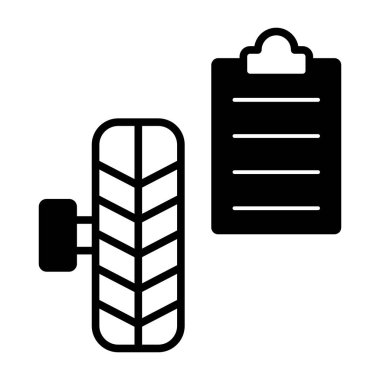 Siyah ve beyaz simgesinin vektör illüstrasyonu