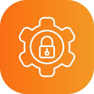 ikon vektör illüstrasyonunu kilitle