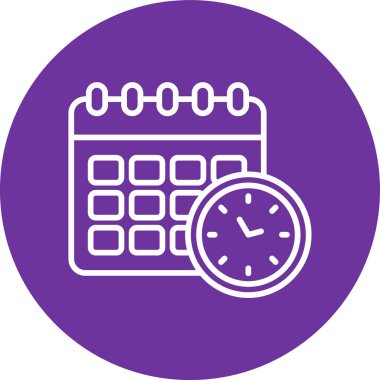 Takvim. Web simgesi basit illüstrasyon