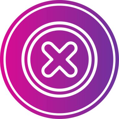 Eşsiz x artı vektör çizgisi simgesi