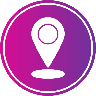 konum simgesi vektör illüstrasyonu
