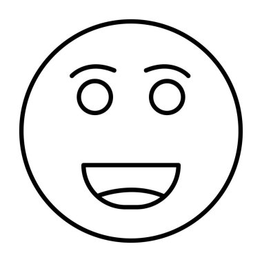 Mutlu gülümseme ikonu, özet tarzı