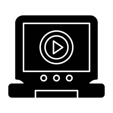 video kamera ikonu vektör illüstrasyonu