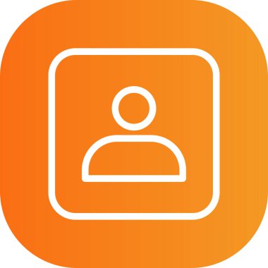 Kullanıcı düz simge vektör çizim