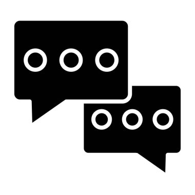 kabarcık sohbet vektör çizimi