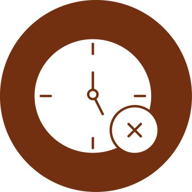 Saat simgesi, basit vektör illüstrasyonu