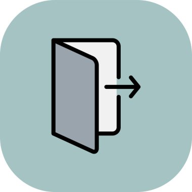 Çıkış Ağı simgesi, vektör illüstrasyonu