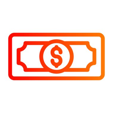 Dolar işareti vektör çizimi tasarımı