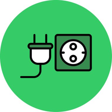 Elektrik simge vektör çizim