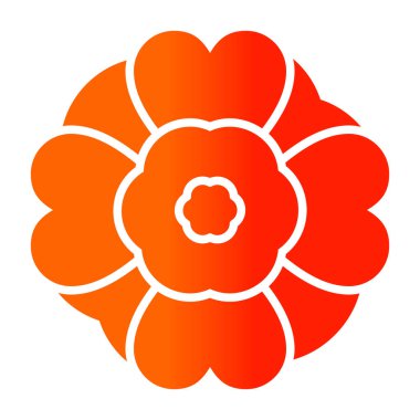 güzel çiçek dekoratif simgesi