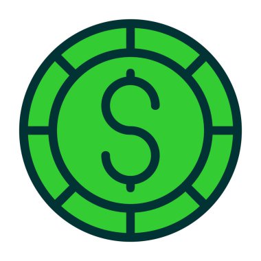 Dolar Sikkesi. Basit tasarım