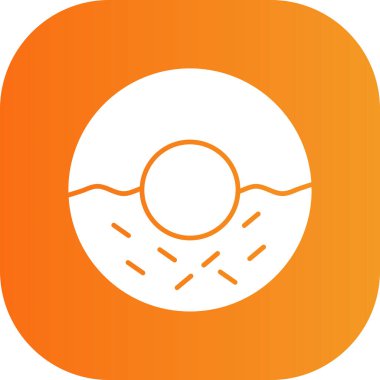 Güzel bir simgenin vektör illüstrasyonu