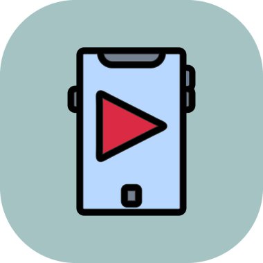 video kamera simgesi, vektör illüstrasyonu