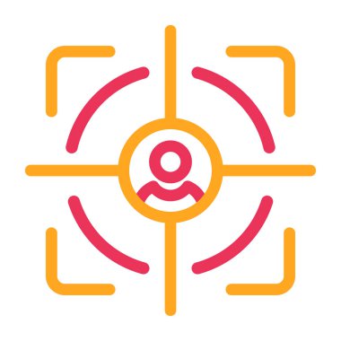 Hedef. Web simgesi basit illüstrasyon