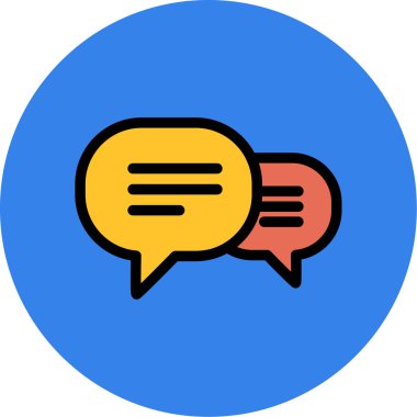 Konuşma baloncukları ikon vektör çizimi