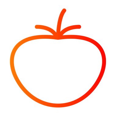 Elma. Web simgesi basit illüstrasyon