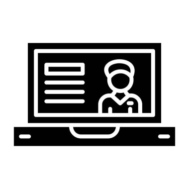 çevrimiçi alışveriş simgesi, vektör illüstrasyonu