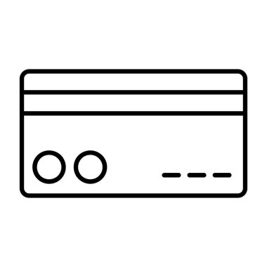 kart vektörü ince çizgi simgesi